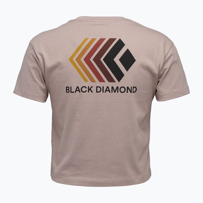 Дамска тениска Black Diamond Faded Crop бледо лилаво 5