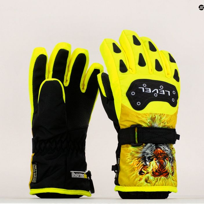 Детски ски ръкавици Level Junior жълти 4152 8