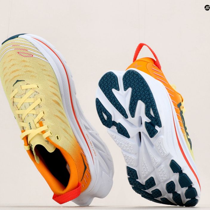 Дамски обувки за бягане HOKA Bondi X yellow-orange 1113513-YPRY 13
