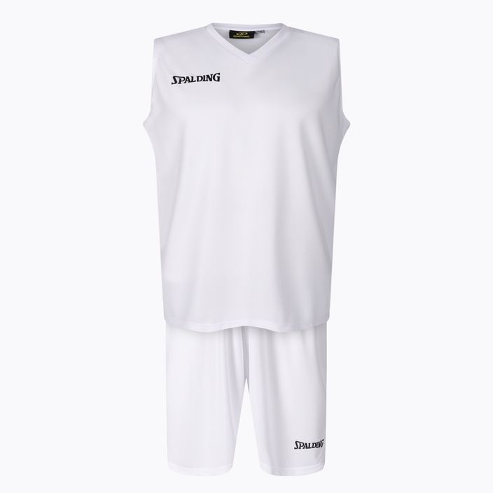 Spalding Atlanta 21 мъжки баскетболен комплект шорти + фланелка бял SP031001A221