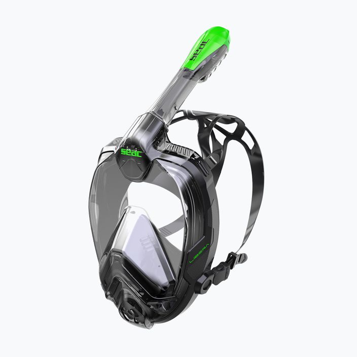 SEAC Libera черна/зелена лайм маска за гмуркане с шнорхел
