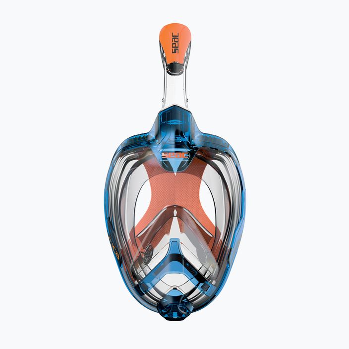 SEAC Magica синьо-оранжева маска за гмуркане с шнорхел 2