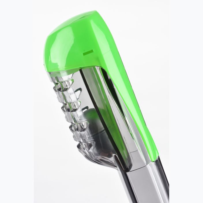 SEAC Magica сива прозрачна/зелена лайм маска за гмуркане с шнорхел 6