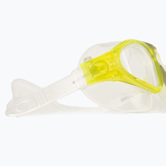 Детска маска за плуване SEAC Vision Jr, жълта 3