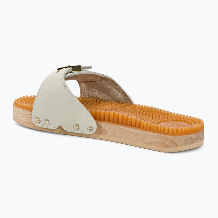 Дамски джапанки Scholl Pescura Flat Massage Lea off white 3