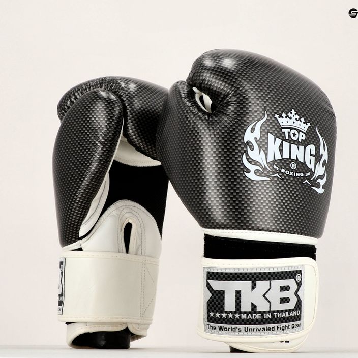 Боксови ръкавици Top King Muay Thai Empower Air бяло и сребърно TKBGEM-02A-WH 7