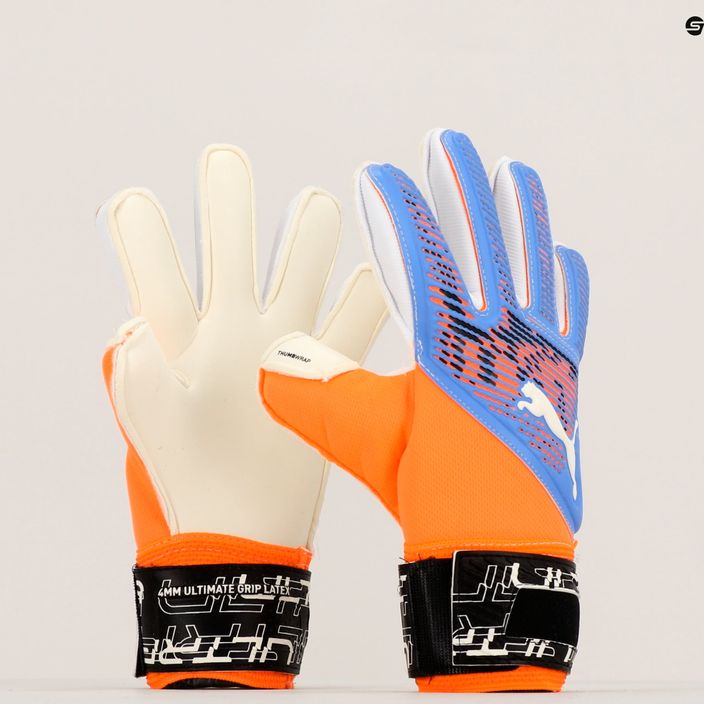 Детски вратарски ръкавици PUMA Ultra Grip 2 RC синьо-оранжеви 041815 05 7