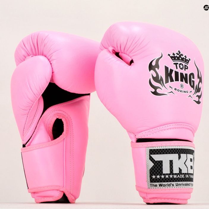 Top King Muay Thai Super Air Pink Боксови ръкавици TKBGSA-PK 7