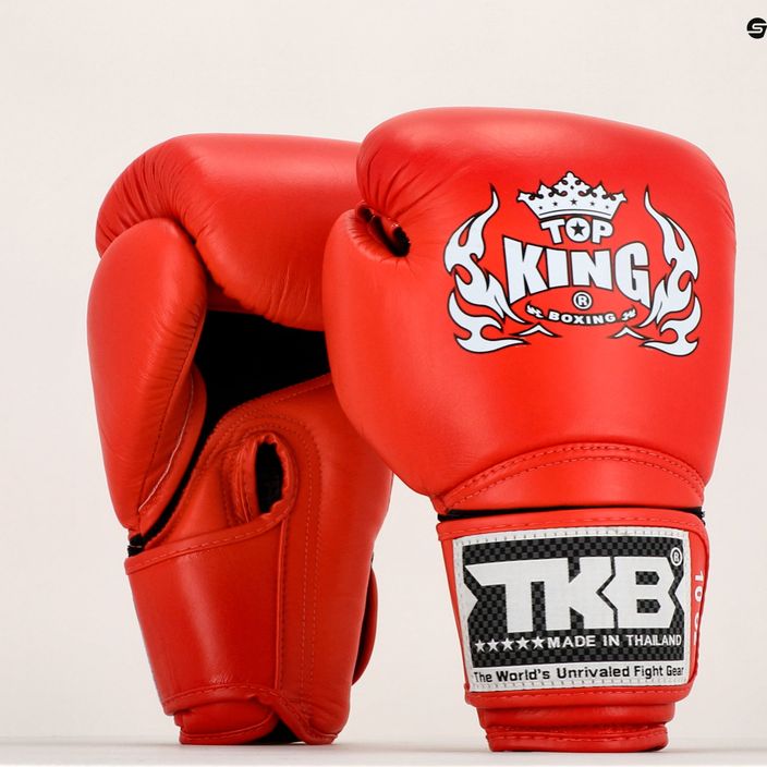 Top King Muay Thai Super Air боксови ръкавици червени TKBGSA-RD 7