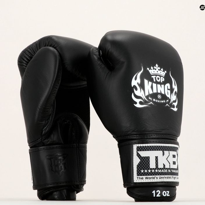 Top King Muay Thai Ultimate Air боксови ръкавици черни TKBGAV 7