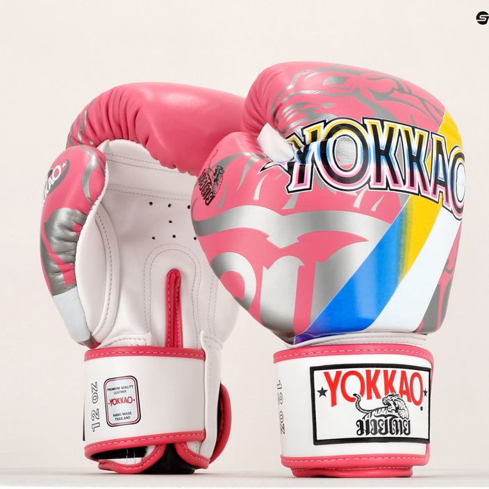 YOKKAO 90'S боксови ръкавици розови BYGL-90-8 7