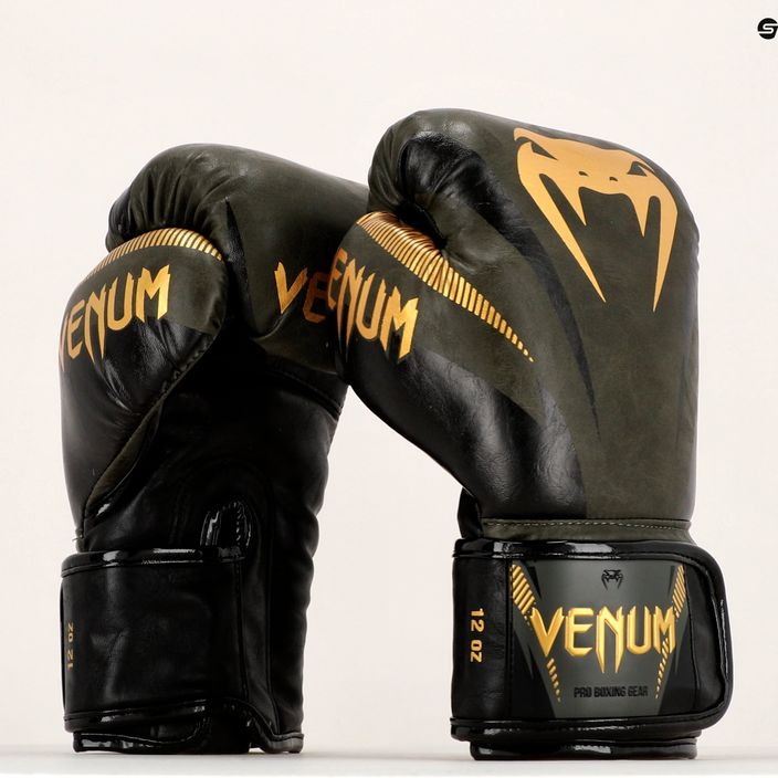 Venum Impact боксови ръкавици зелени 03284-230-10OZ 16