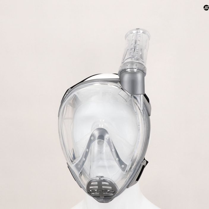 Cressi Baron пълнолицева маска за гмуркане с шнорхел сива XDT020000 6