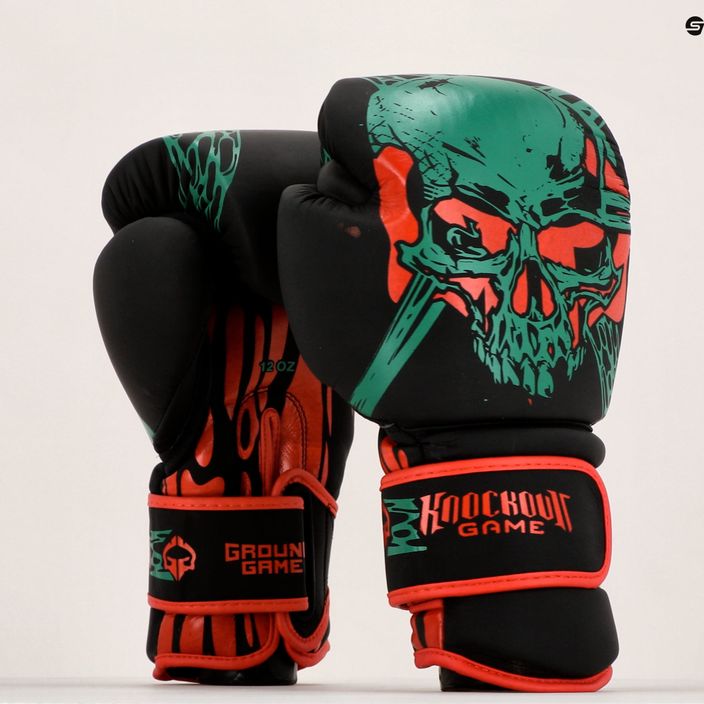 GroundGame Токсични боксови ръкавици черни 21BOXGLOTOX10 6