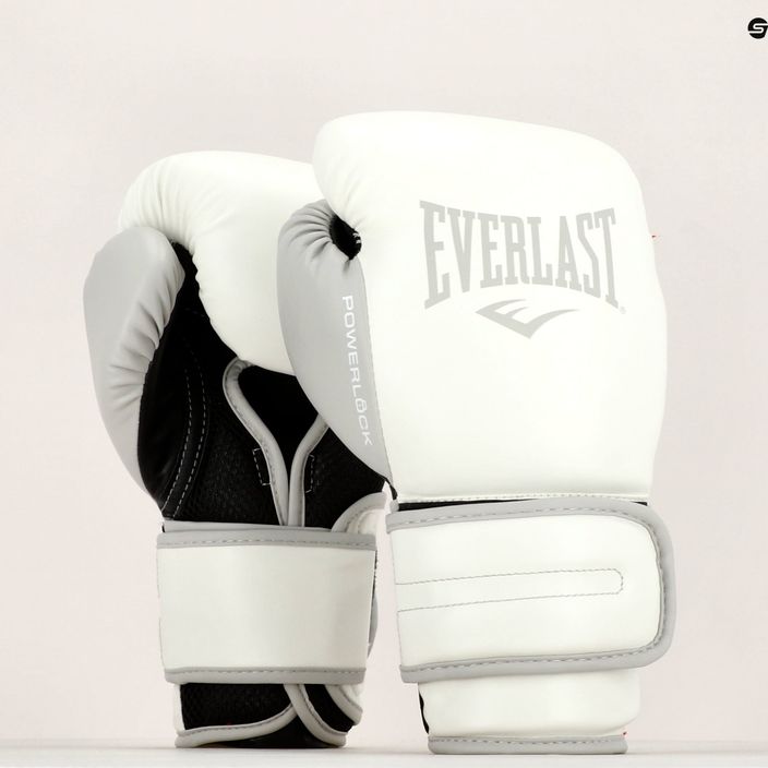 Мъжки боксови ръкавици EVERLAST Powerlock Pu white EV2200 7