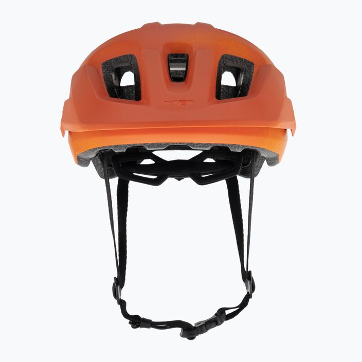 Велосипедна каска MET Echo оранжево ръждиво матова 2