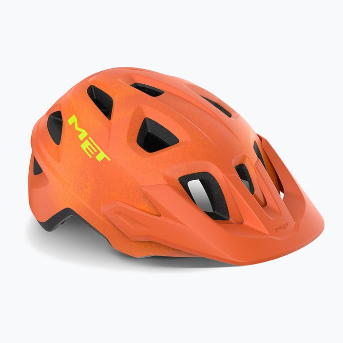Велосипедна каска MET Echo оранжево ръждиво матова 6