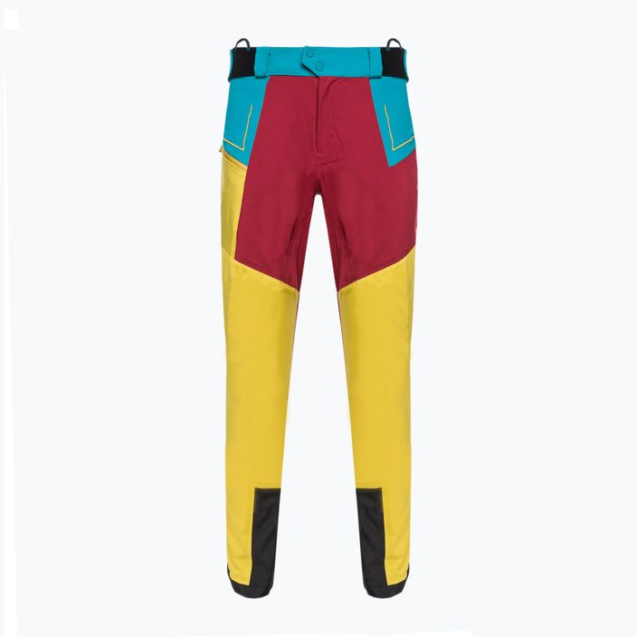 Мъжки панталони за туризъм La Sportiva Crizzle EVO Shell с мембрана в жълто-кафяв цвят L76723320