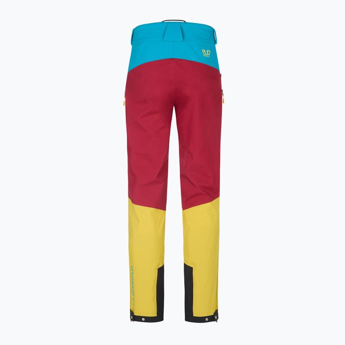 Мъжки панталони за туризъм La Sportiva Crizzle EVO Shell с мембрана в жълто-кафяв цвят L76723320 6