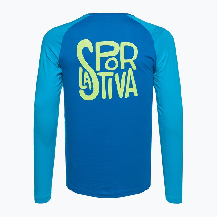 Мъжка тениска за трекинг La Sportiva Back Logo electric blue/maui 2