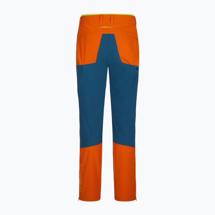 Мъжки панталони за трекинг LaSportiva Monument морско синьо и оранжево P61639208 2