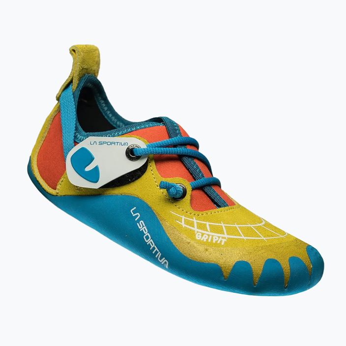 Детска обувка за катерене Gripit на La Sportiva, жълта/огнена 7