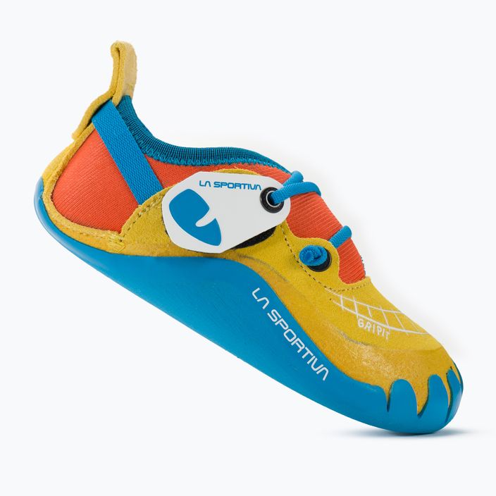 Детска обувка за катерене Gripit на La Sportiva, жълта/огнена 2