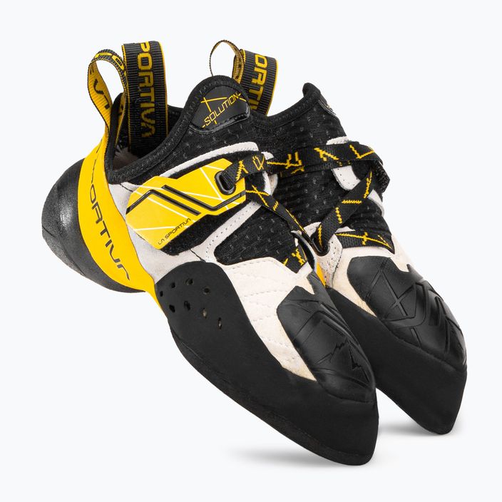 Мъжки обувки за катерене La Sportiva Solution в бяло и жълто 20G000100 4