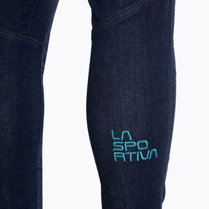 Дамски туристически панталони La Sportiva Miracle Jeans jeans/topaz 4