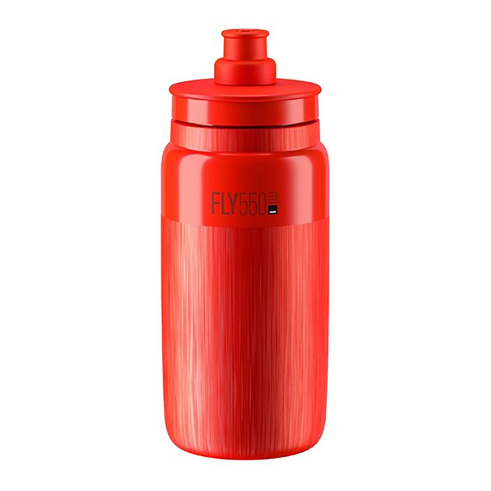Elite FLY Tex 550 ml бутилка за велосипед с червено/сиво лого 2