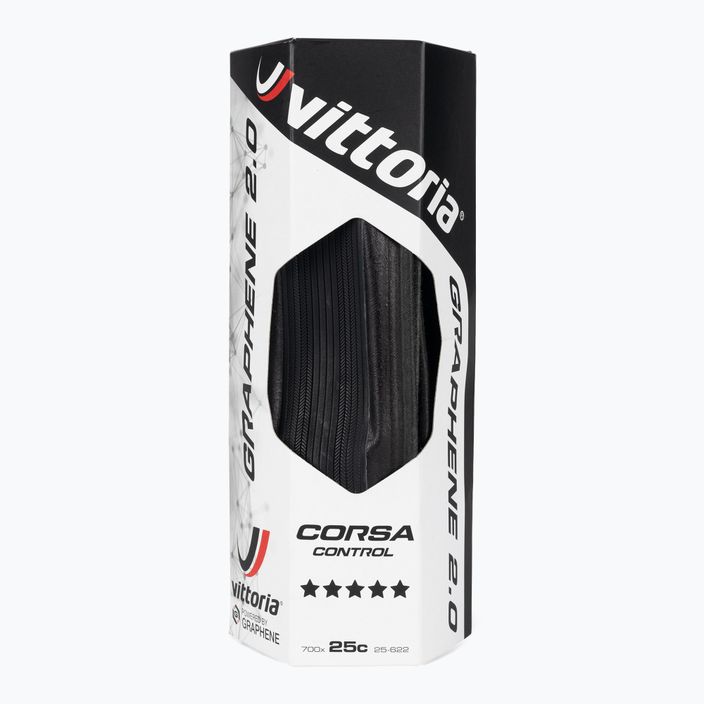 Vittoria Corsa Control G2.0 700x25C черна гума за търкаляне 11A.00.103