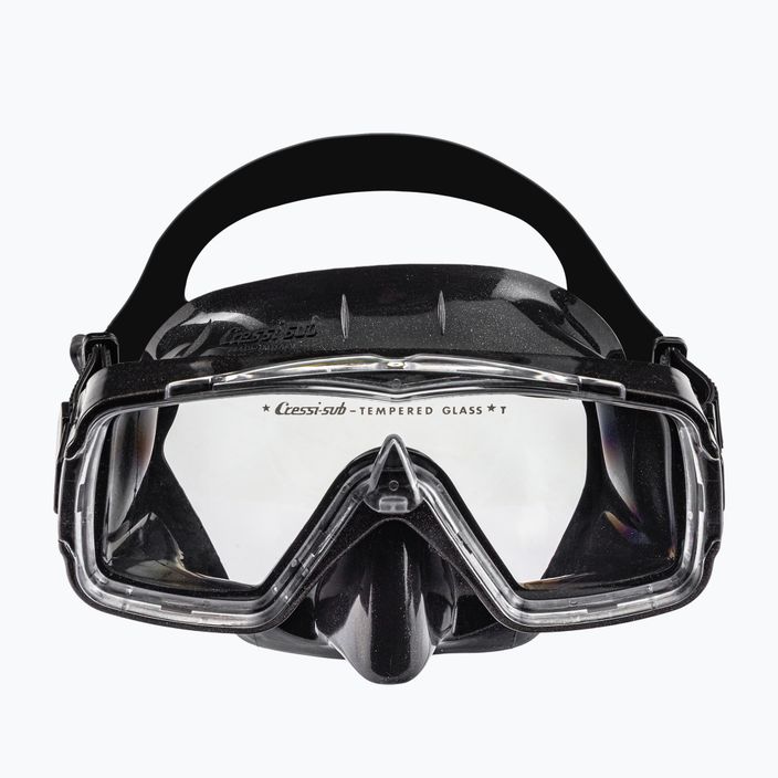Cressi Sirena маска за гмуркане с шнорхел черна DN202000 2