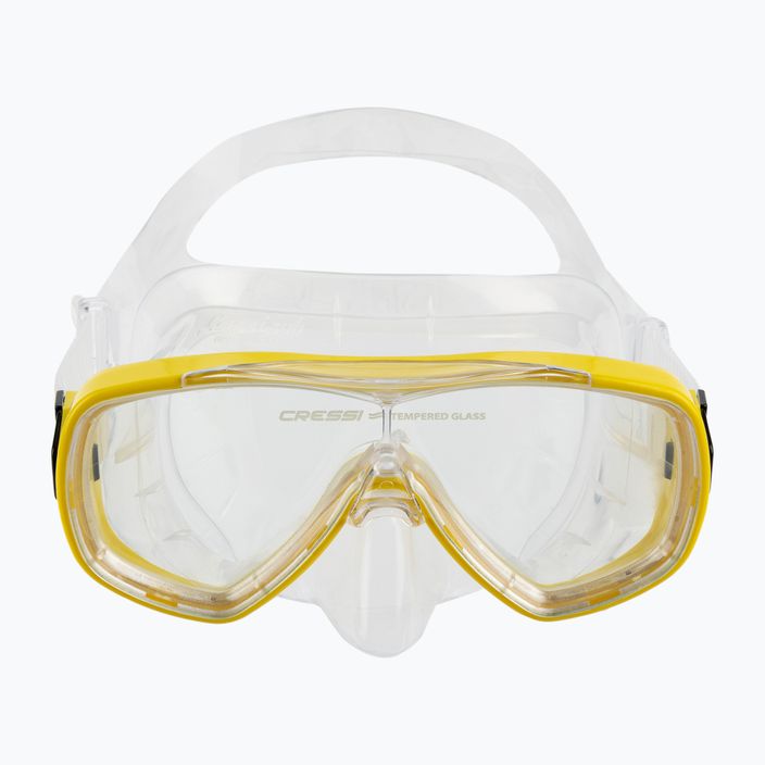 Cressi Onda + Mexico комплект маска за гмуркане + шнорхел прозрачен жълт DM1010151 2