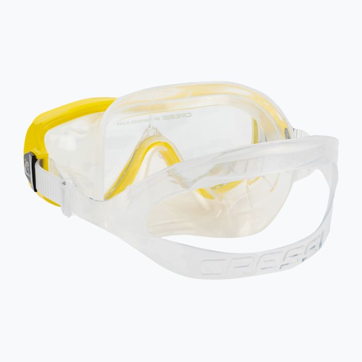 Cressi Onda + Mexico комплект маска за гмуркане + шнорхел прозрачен жълт DM1010151 4