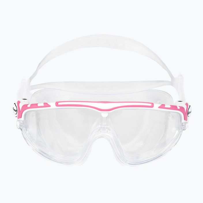 Cressi Skylight прозрачна/бяла розова маска за плуване DE203340 2
