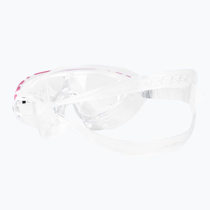Cressi Skylight прозрачна/бяла розова маска за плуване DE203340 4
