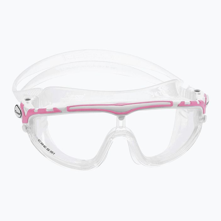 Cressi Skylight прозрачна/бяла розова маска за плуване DE203340 6