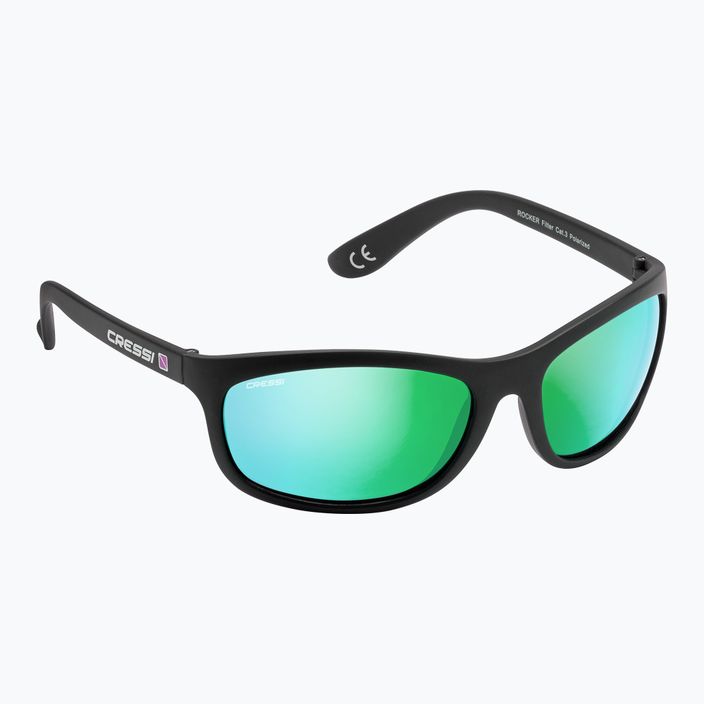 Cressi Rocker черни/зелени огледални слънчеви очила DB100012 5