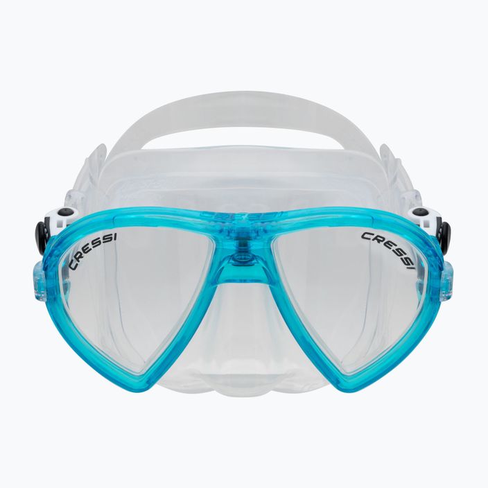 Комплект за гмуркане с шнорхел Cressi Ocean mask + Gamma snorkel clear blue DM1000113 2