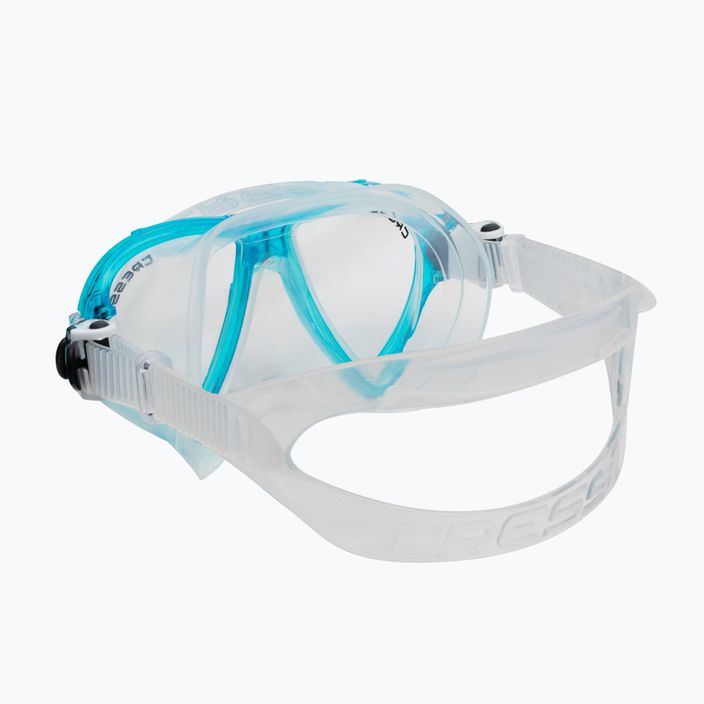 Комплект за гмуркане с шнорхел Cressi Ocean mask + Gamma snorkel clear blue DM1000113 4