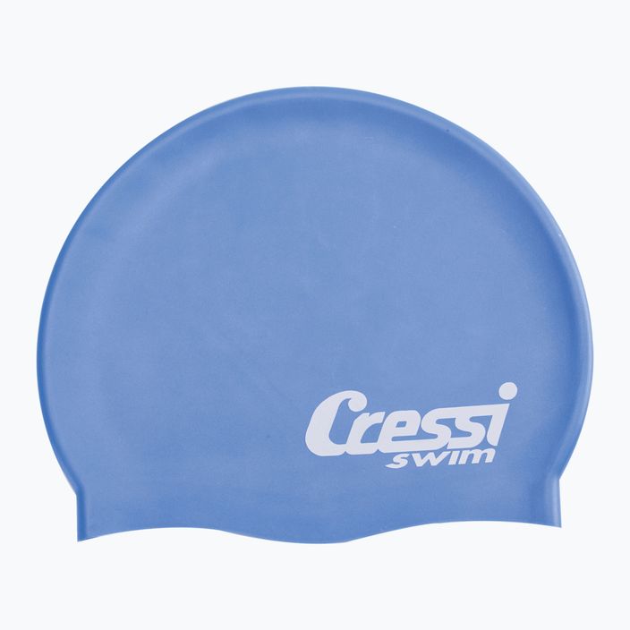 Детска шапка за плуване Cressi Силиконова шапка светлосиня XDF220 2
