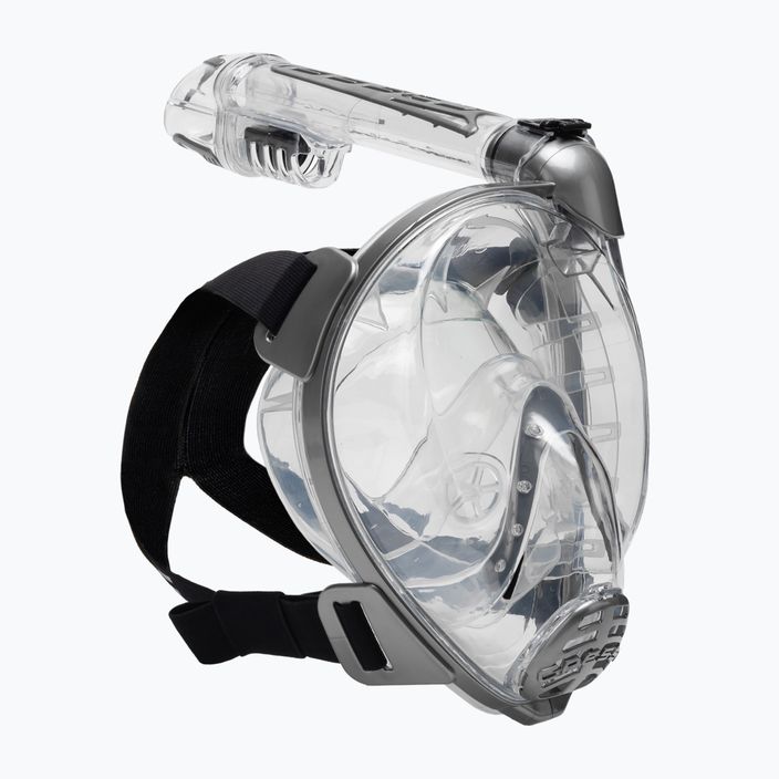 Cressi Duke Dry сива пълнолицева маска за гмуркане с шнорхел XDT000000