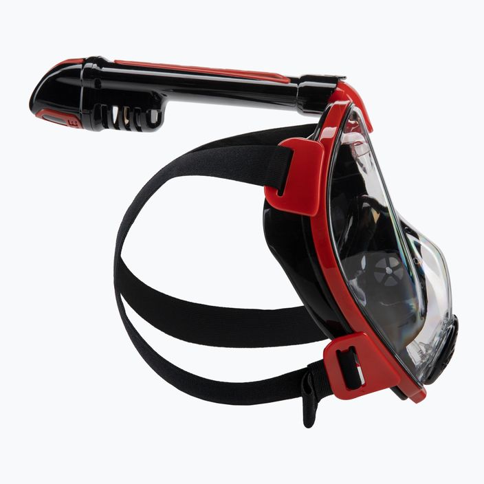 Cressi Duke Dry пълнолицева маска за гмуркане с шнорхел черна/червена XDT005058 3