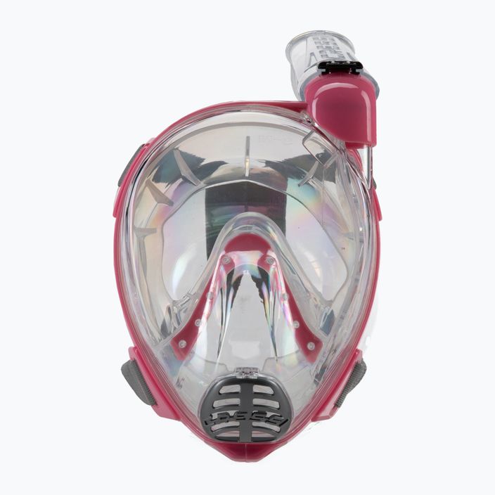 Целолицева маска за гмуркане с шнорхел Cressi Baron pink XDT020040 2
