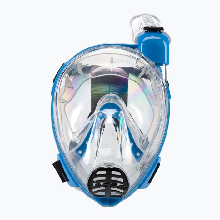 Целолицева маска за гмуркане Cressi Baron синя/безцветна XDT020020 2
