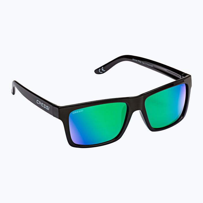 Cressi Bahia Floating черни/зелени огледални слънчеви очила XDB100703 5