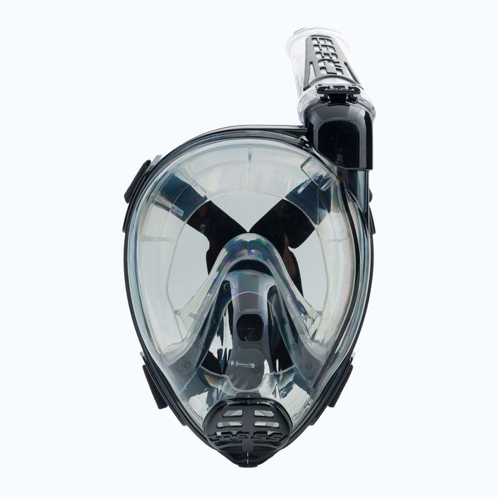 Cressi Duke Dry пълнолицева маска за гмуркане с шнорхел черна/сива XDT060050 2