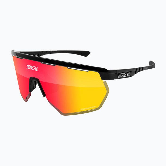 SCICON Aerowing черни гланцови/scnpp многоогледални червени очила за колоездене EY26060201 2