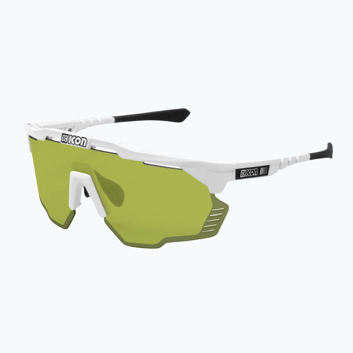 Очила за колоездене SCICON Aeroshade Kunken white gloss/scnpp green trail EY31150800 2