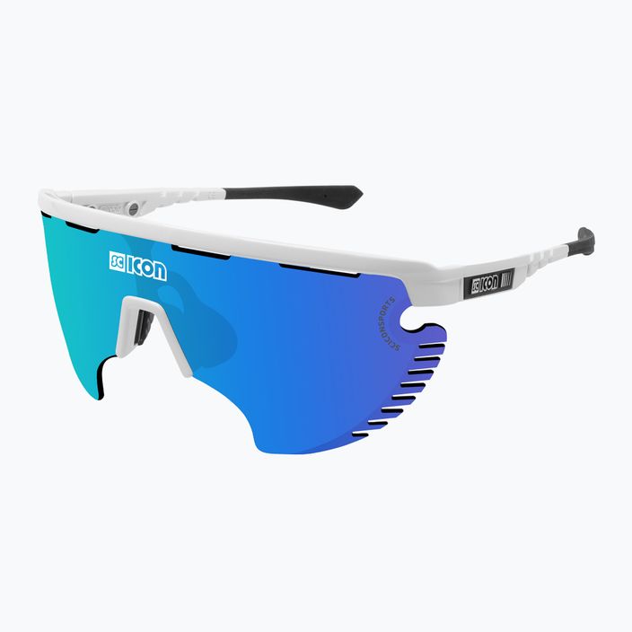 SCICON Aerowing Lamon бели гланц/cnpp многоогледални сини слънчеви очила EY30030800 2
